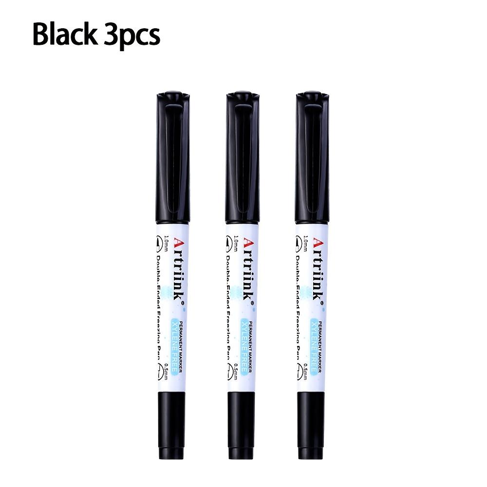 Dual Tip Freezer Marker Waterproof Permanent Marker Pen Low Temperature Refrigerator Storage Writing