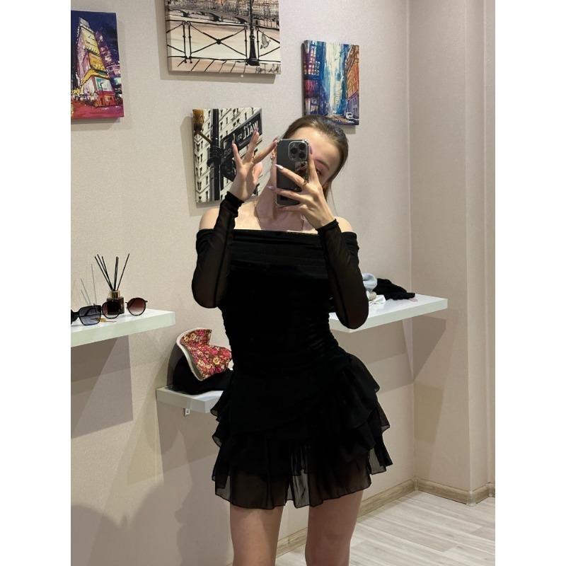 Летний элегантный комплект из двух предметов, женская юбка, повседневная милая блузка + Y2k, тонкие юбки для торта, офисные женские корейские модные костюмы, новое платье