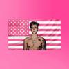 Джастин Бибер Розовый Флаг Декор Стены Belieber Эстетика Поп-Звезды Розовый Американский Флаг Гобелен для Комнаты Певицы