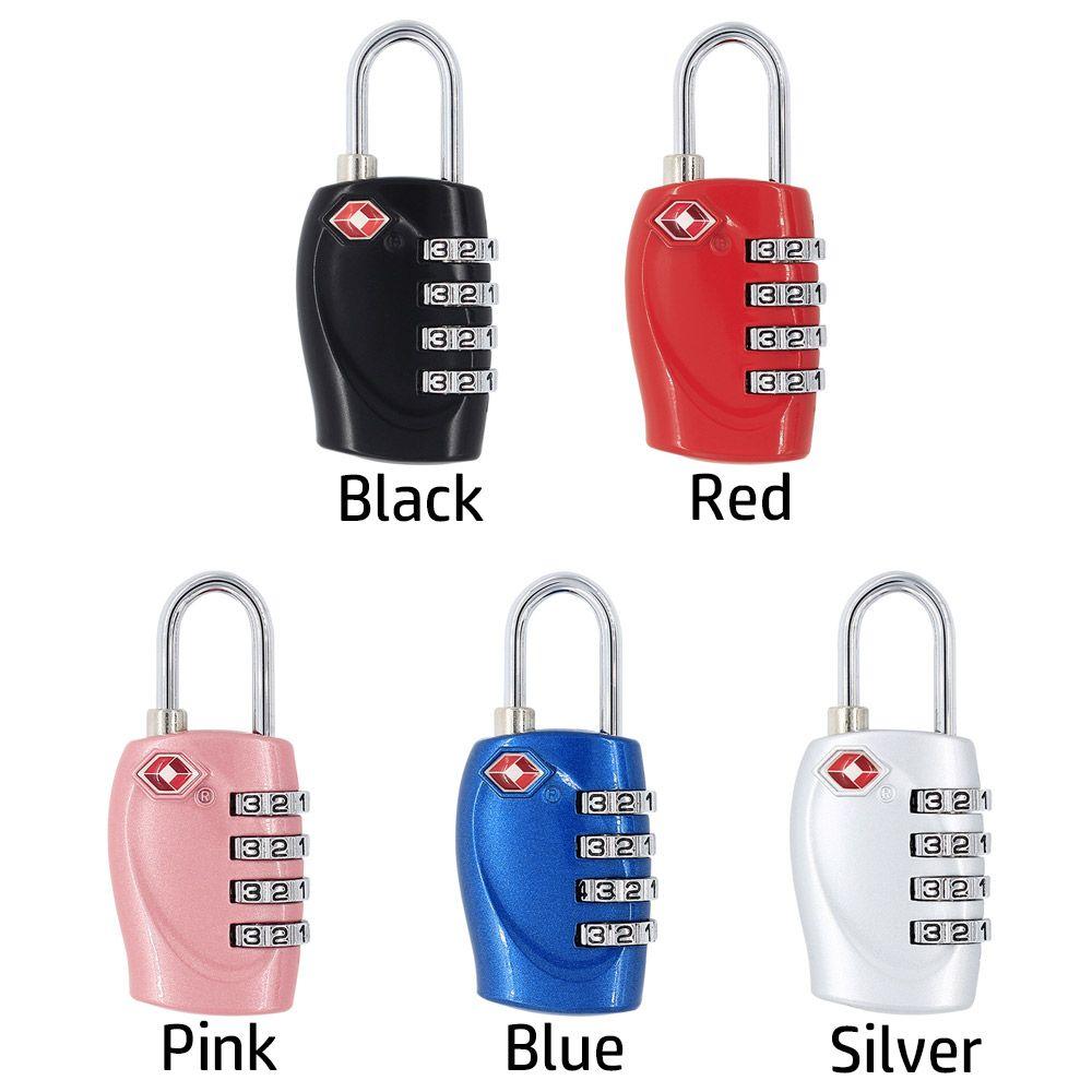 Luggage Anti-Thef 4 Digit Password Lock TSA Customs Code Lock Padlock Smart Combination Lock