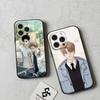 Korean Comics Summer Black Phone Case That Fits For IPhone 17,16,15,11,13,14 Pro Max,Plus,X,Xr,Xs Max,13Mini