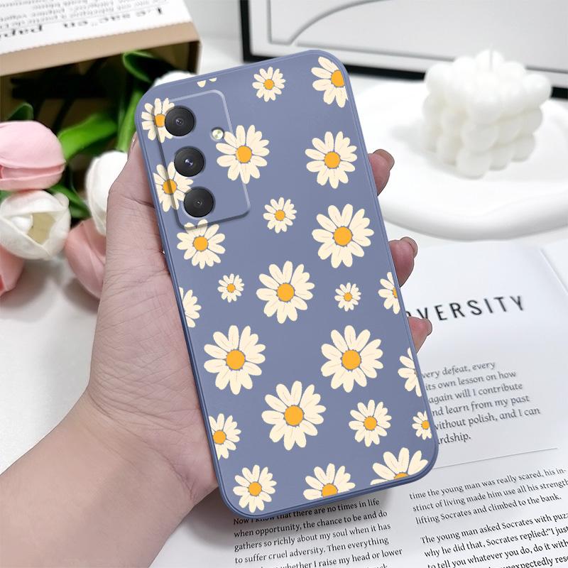 Чехол-гармошка «Ромашка» для Samsung A55 A35 A25 A15 A56 A36 A26 A17 A16 A07 A06 A05 A05S A54 A34 A24 A14 A04 A04S A04E 4G 5G