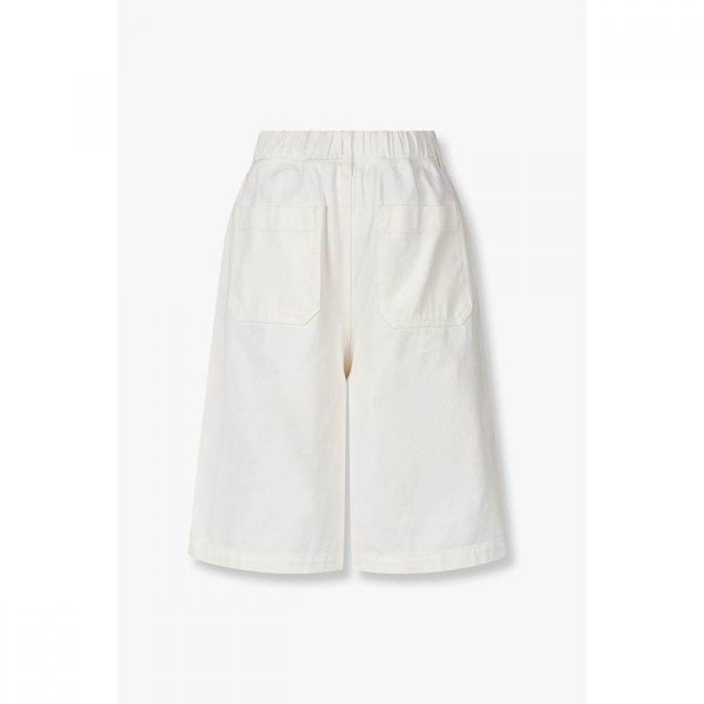 Studio Tomboy Denim Bermuda Pants Tuck Pleat 9176262982ct