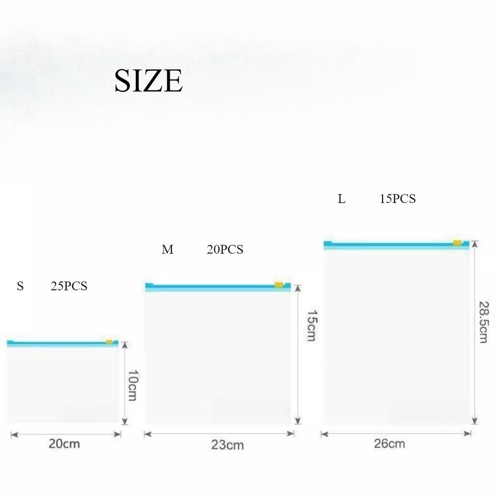 Zipper Sealed Fresh-keeping Bag, Refrigerator, Kitchen