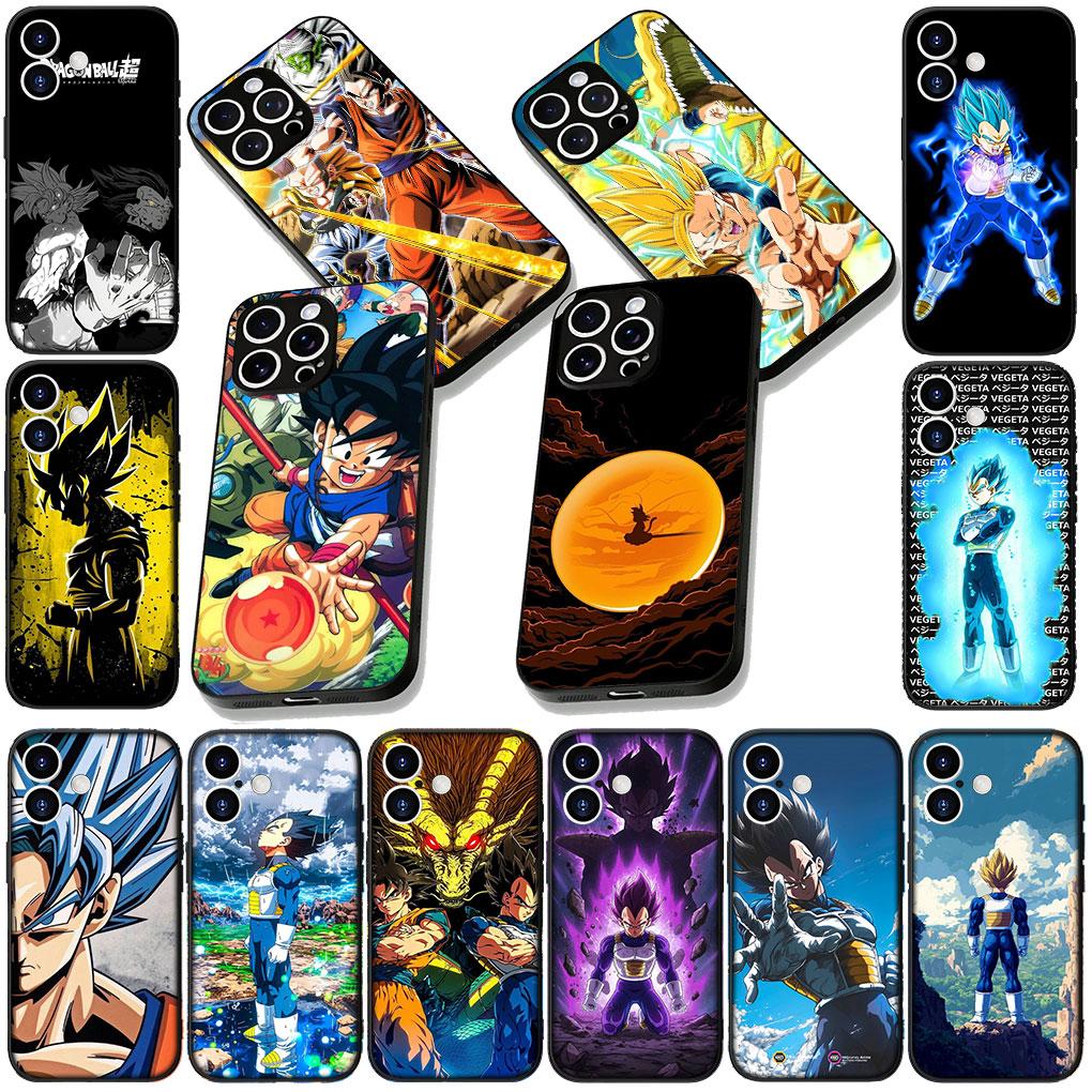 Cover for Samsung Galaxy S25 S24 S23 FE Plus Ultra S7 Edge A16 A15 5G s25+ Coque Phone Case Super Dragon Son Gokus Ball Vegeta