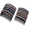 Hair Side Combs French Hair Comb Straight Teeth Hair Hairpins Hair Side Comb Bridal Wedding Veil Comb Hair Accessories Headwear