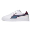 Puma Клубные ретро кроссовки из кожи, удобные повседневные низкие кроссовки, унисекс, бело-сине-фиолетовые 389404-01