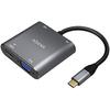 AISENS USB Type-C Adapter A109-0626 HDMI HEMBRA VGA HEMBRA USB Type-C Macho USB HEMBRA USB Type-C HEMBRA