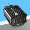 Универсальное многопортовое дорожное зарядное устройство USB+2PD Type-C - Совместимость с США, ЕС и Великобританией