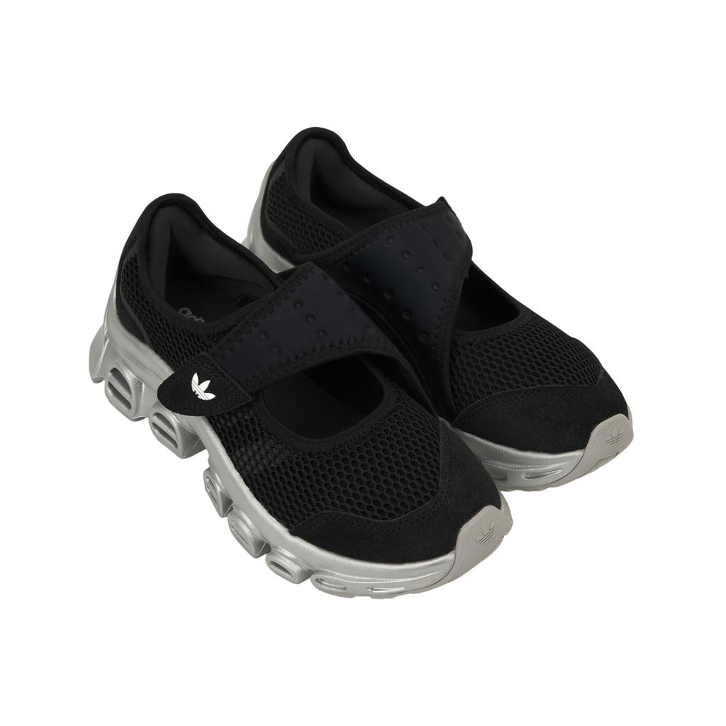 adidas AdiFOM Megajane Черные Металлик Серебристые Женские Кроссовки Core-Black Iron-Metallic JP8117