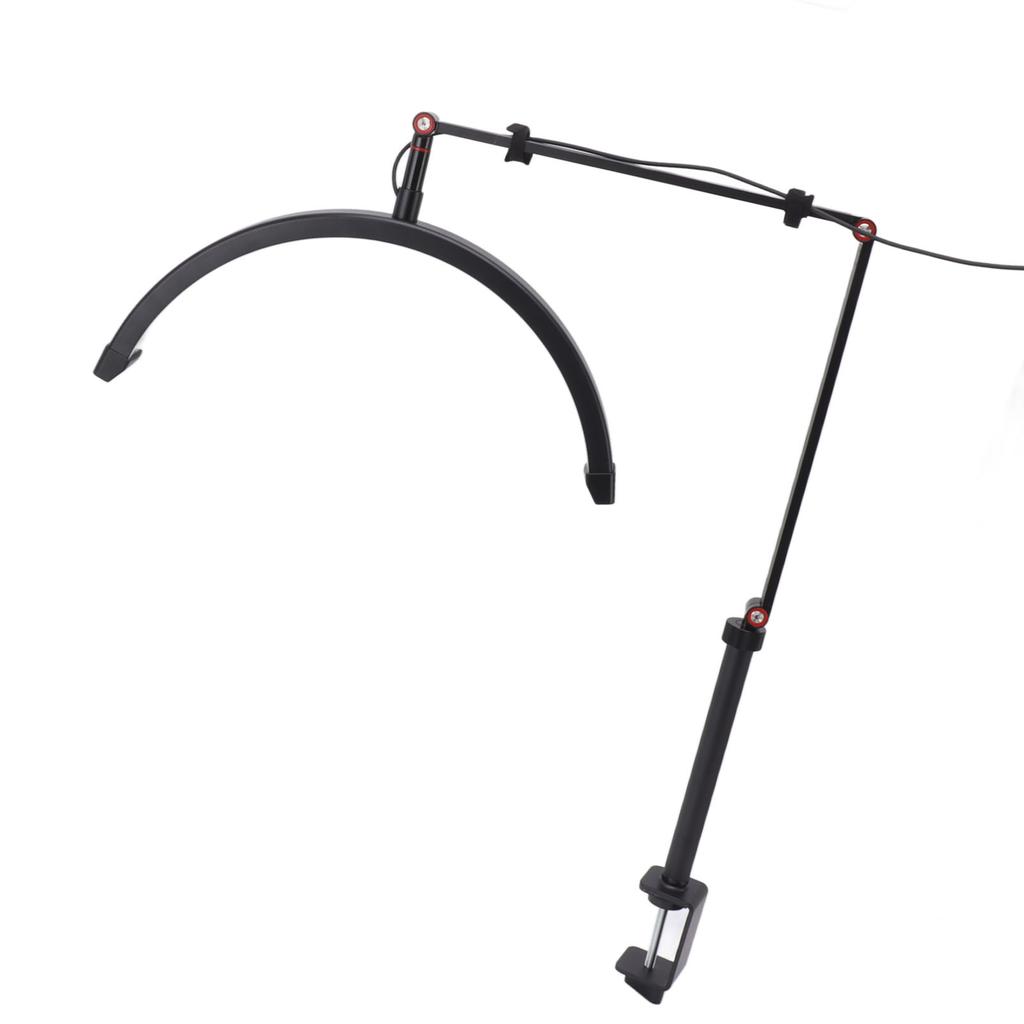 Светодиодная настольная лампа Half Moon Light Lash с вращением на 360 градусов, 3 цвета, 10 передач, регулируемая яркость, наращивание ресниц