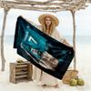 Ronaldo's Rainy Night Beach Towel High Absorbency & Quick-Dry Comfortable Lightweight