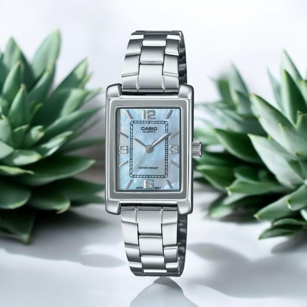 CASIO Analog Watch Blue Dial Women's LTP-1234DS-2ADF