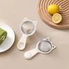 Detachable Plastic Handle Flour Sieve Cat Shaped Colander Household Fried Filter  Soy Milk