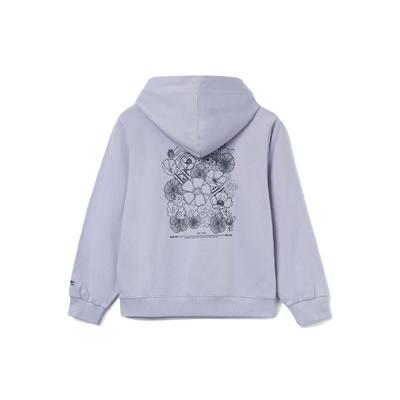 Li Ning Sports Fashion Series Повседневный свободный пуловер с капюшоном Женские толстовки с капюшоном Фиолетовый AWDR320-4