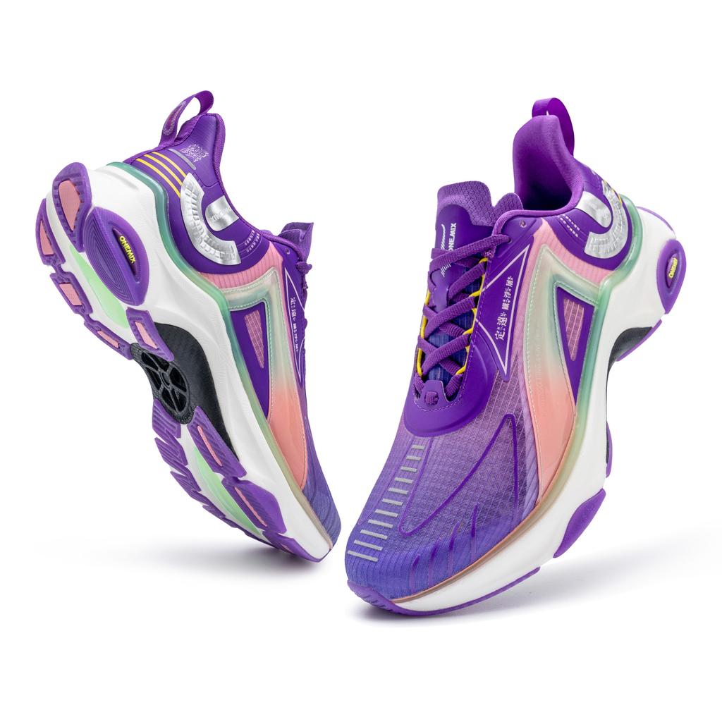 onemix Профессиональные кроссовки из углеродного волокна для мужчин. Летние кроссовки из углеродного волокна в стиле ретро. Дышащая износостойкая спортивная обувь на открытом воздухе на шнуровке.