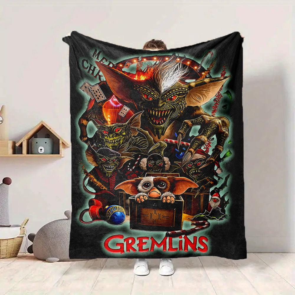 1 шт. Плед Gremlins Легкий фланелевый плед для дивана, кровати, путешествий, кемпинга, гостиной, офиса, дивана, кресла и кровати