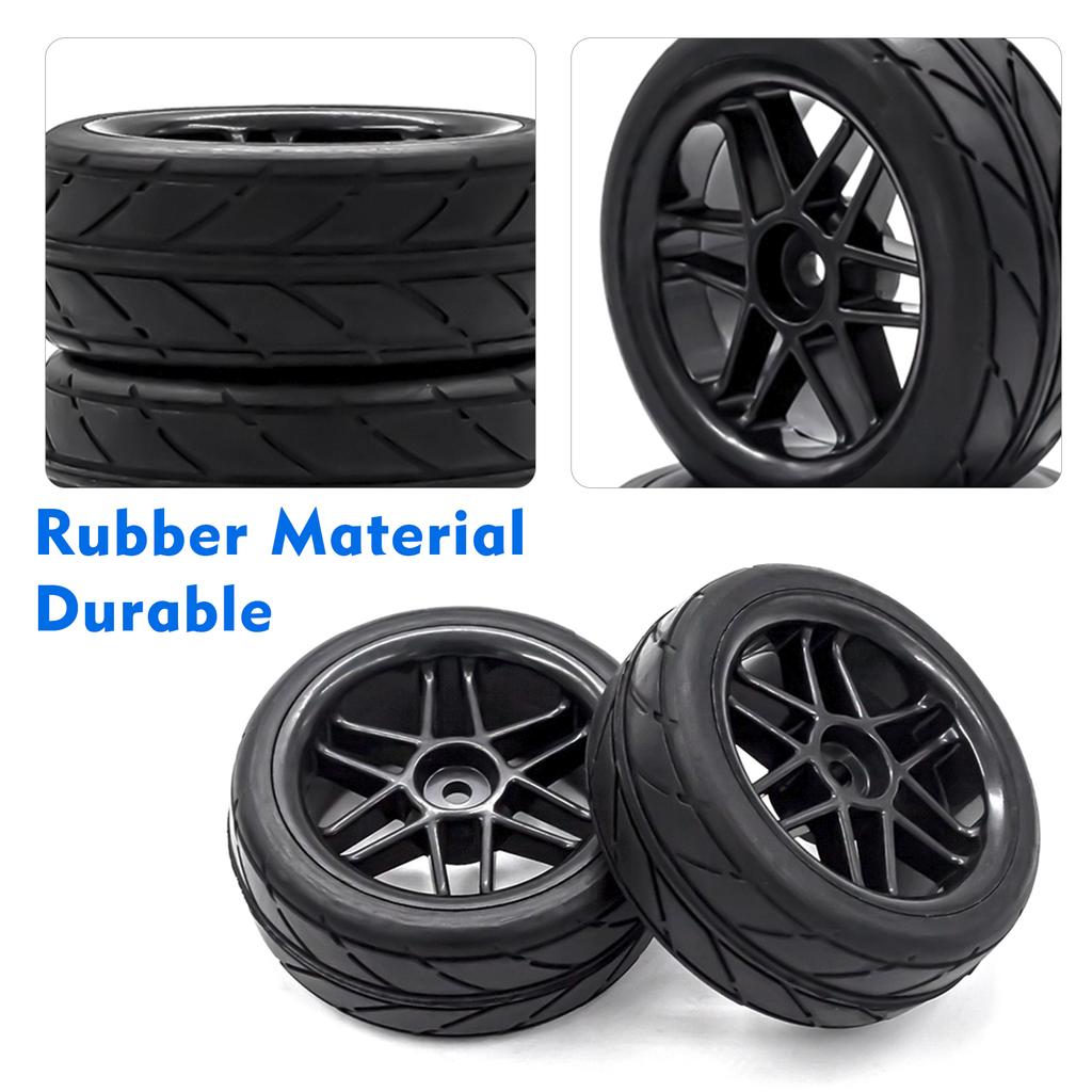 RC Drift Tires RC Racing Car Tires 4pcs Replacements for 1/10 HSP94123 94122 D5 Yokomo RC Drift Car