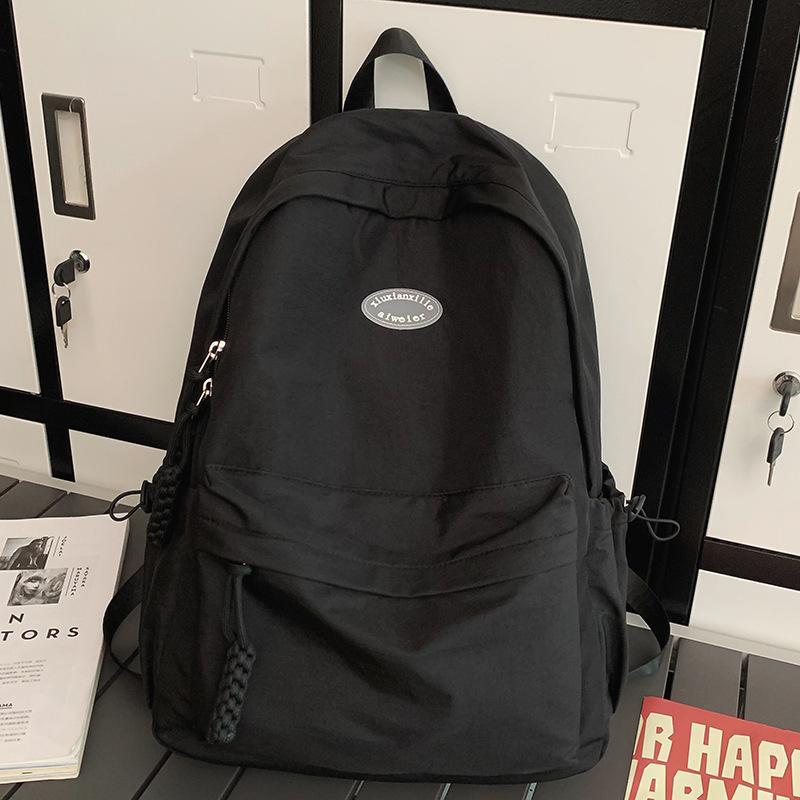 Schoolbag School Bag Elementary School Girls Junior High School Students High School Students College Boys Backpack Wholesale Alphabet Backpack