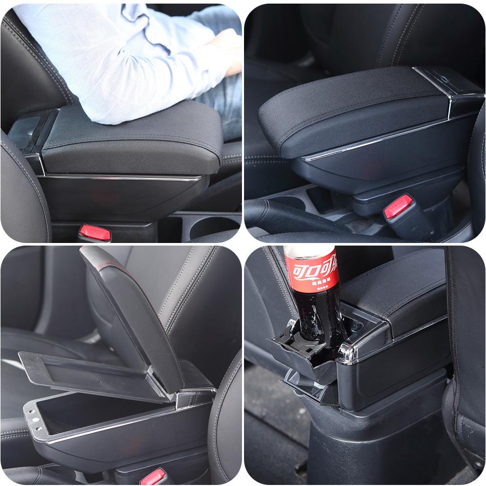 For Seat Ibiza Armrest Box For Seat Ibiza 6j MK4 IV 6L Car Armrest 2018-2025 Storage Box Retrofit parts Interior Car Accessories