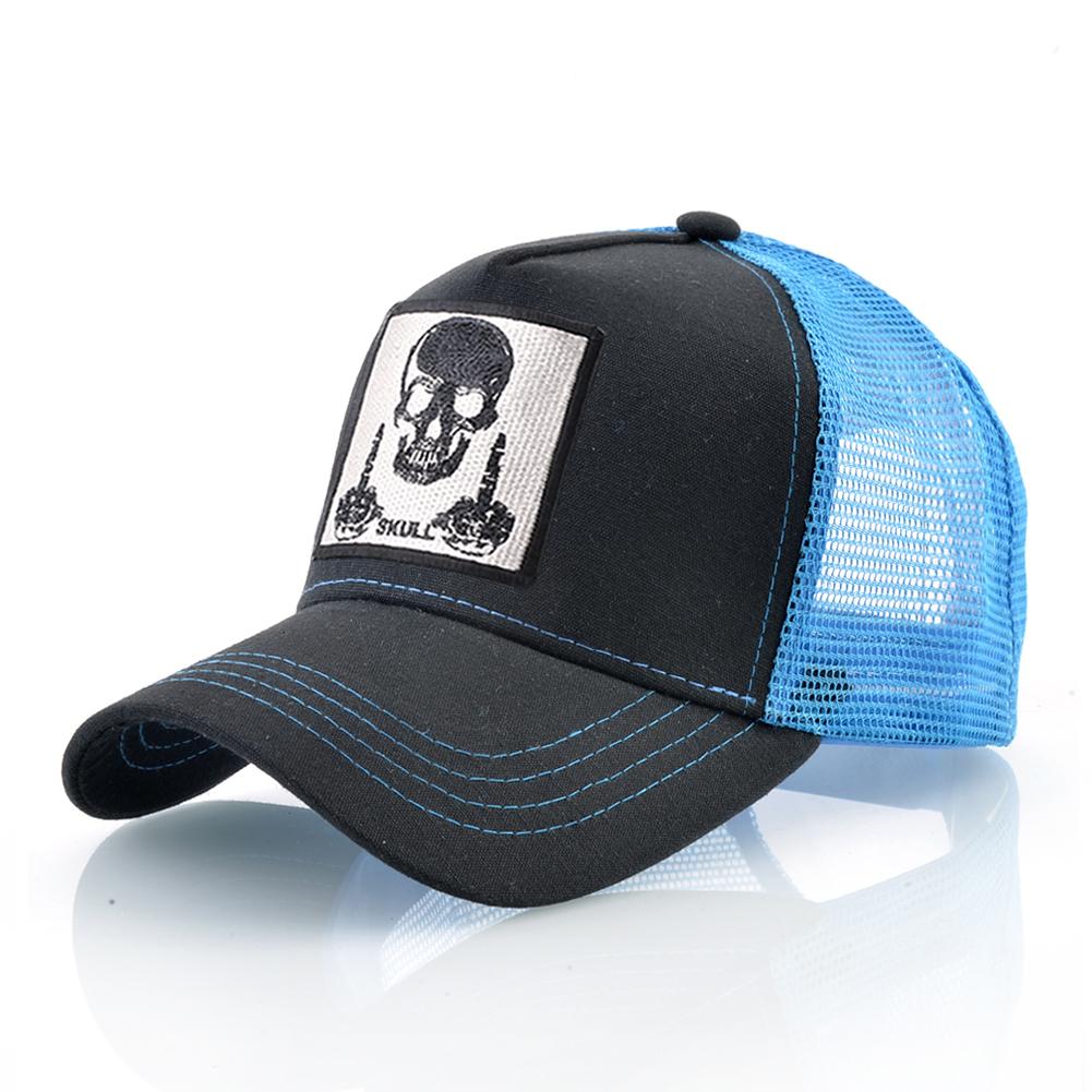 Мужская бейсболка с нашивкой в ​​виде черепа Snapback в стиле хип-хоп, женская кепка-дальнобойщик, четырехсезонная уличная дышащая кепка с козырьком, костяная кепка