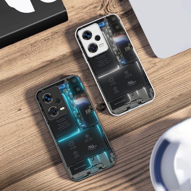 Цветная Структура Схемы Для Xiaomi 14 Ultra 13 Lite Redmi Note 13 11 Pro 12 Plus Poco X6 3 Pro F4 6 GT Закаленное Стекло Чехол Для Телефона