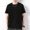 Manufacturer Men'S Short Sleeve T-Shirt Medium Green Trend Casual Versatile Loose Half Sleeve Solid Color Bottom Shirt