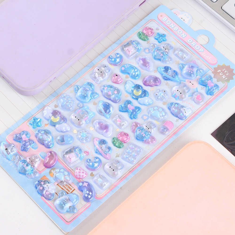 Mobile Phone Decoration 3D Stickers DIY Acrylic Diamond Patch Funny Gooka Decorative Stickers