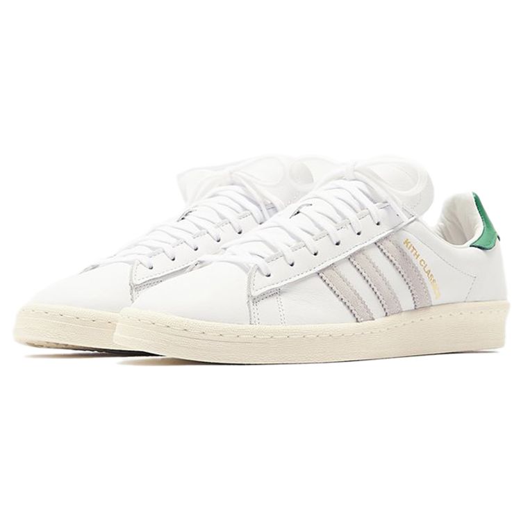 Kith x adidas Campus 80s Classics Program Унисекс Кроссовки Белый Fairway Gold FY3518