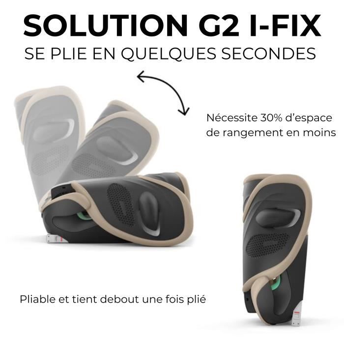 Siège auto Cybex Gold Solution G2 I-FIX 3 à 12 ans - 15 à 50 kg - 100 à 150 cm Magic Black | black