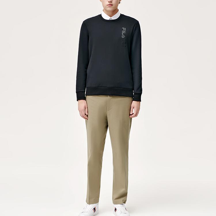 Fila Логотип Свитшот Мужской свитшоты Черный F11M147205FBK