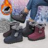 Fashion Women' Winter Thick Bottom Short Boots Lined Long Tube Boots Cotton Ankle Boots Warm Comfortable Flat Daily Shoes for Women