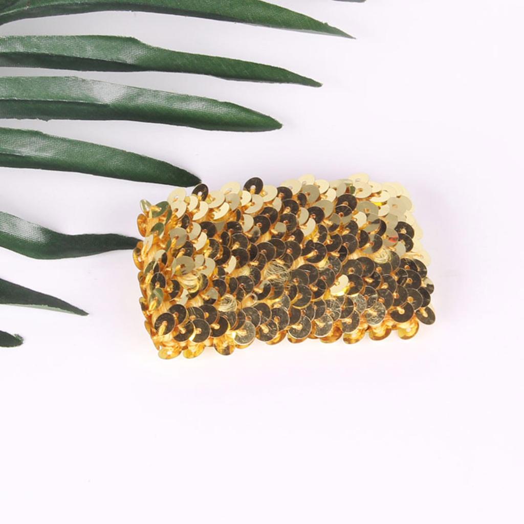 Popular Fingerless Cuffs Sequined Oversleeves Elastic Arm Sleeves Wrist Cuffs Cover for Dancing Event Dressingup