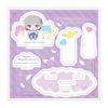 Magical Girl Lyrical Nanoha Series X Sanrio Characters 04 Dearche X Little Twin Stars [Mini Character Illustration] Acrylic Stand Plate
