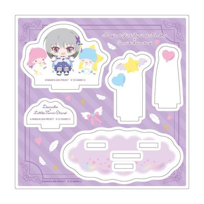 Серия Magical Girl Lyrical Nanoha x Sanrio Characters 04 Dearche x Little Twin Stars [Иллюстрация мини-персонажа] Акриловая подставка