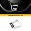 HIJK1 Emblems Volkswagen R Emblem Zinc Alloy Car Steering Wheel Trim Buckle For VW Golf Polo GTI Tiguan CC Passat Variant Jetta Santan