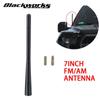 7inch Metal Car Antenna Radio AM/FM Antenna Mast Accessories For Ford Raptor F150 F250 F350 Dodge Rem 1500 2500 3500 Black