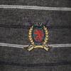 Tommy Hilfiger Поло с коротким рукавом для гольфа с узором по краю M серый мужской б/у