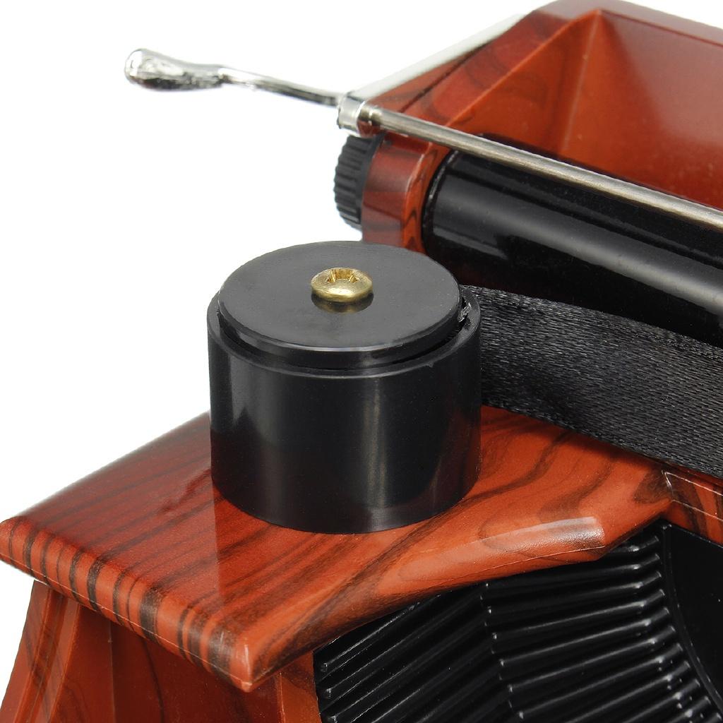 Classic Home Decor Sewing Machine Phonograph Jewelry Music Box Retro Typewriter Rotating Music Box