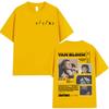 Rapper Yan Block Tour 2025 Album Graphic TShirt Men Hip Hop Gothic Short Sleeve Tshirt Vintage Oversized Cotton Tees Streetwear