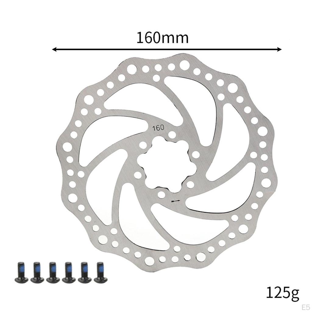Ротор дискового тормоза велосипеда с винтовыми деталями, теплоотвод, центральный замок, сменные роторы для