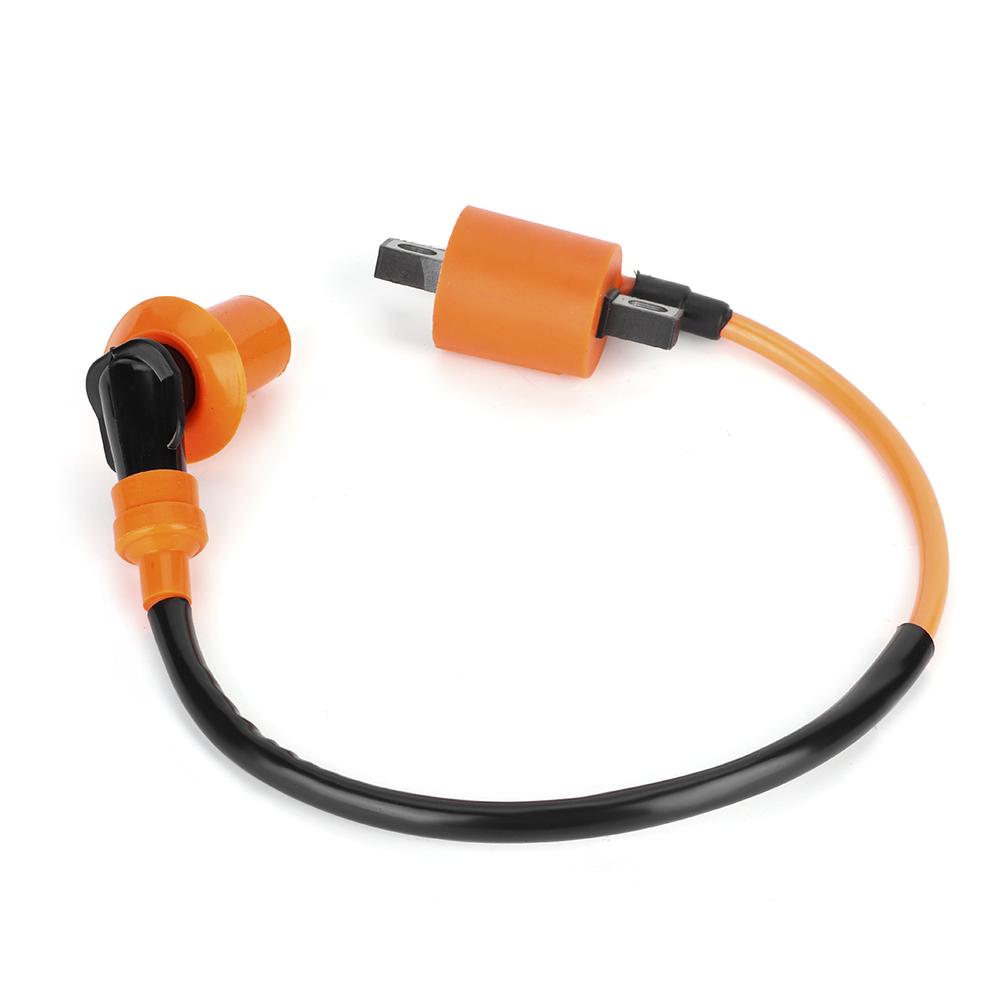 Modified Orange Black Ignition Coil 6-Pin A7TC Fit for GY6 50 125 150