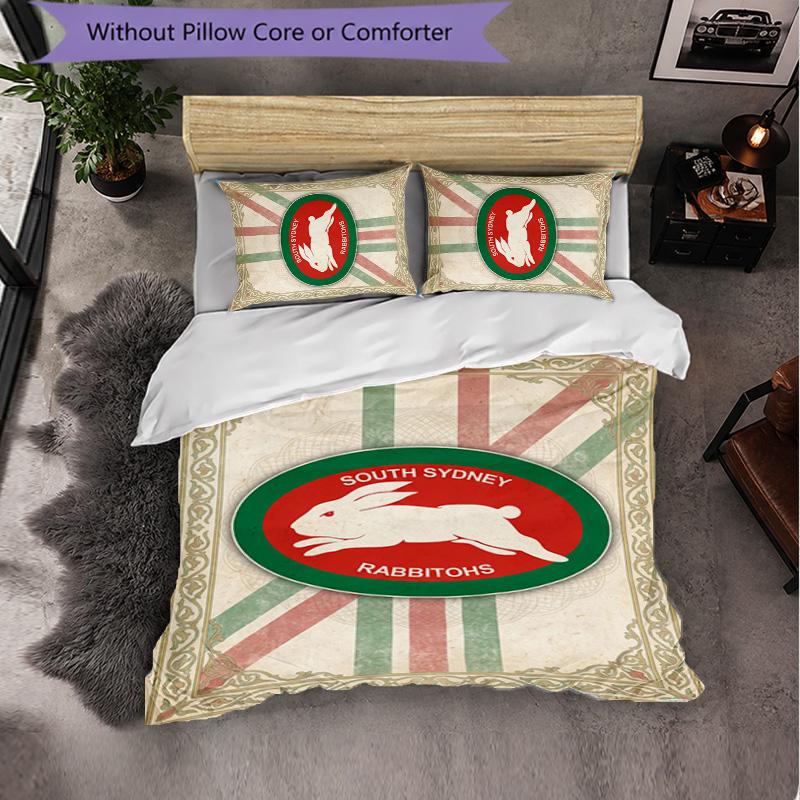 Южный Сидней Кролики Узор Микрофибра 3 шт. Комплект Постельного Белья Декор Комплект Пододеяльника Для Спальни Домашнего Использования
