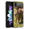 Cute Capybara Phone Case for Samsung Galaxy Z Flip 3 4 5 Folding Shell For Samsung Z Flip3 Flip4 Hard PC Fundas Bumper Cover