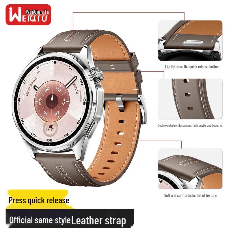 Оригинальный кожаный ремешок для часов Huawei GT/Watch Series