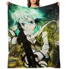 Синон Sword Art Online Плед Декоративные рождественские подарки Мягкий плюшевый клетчатый одеяло Пледы