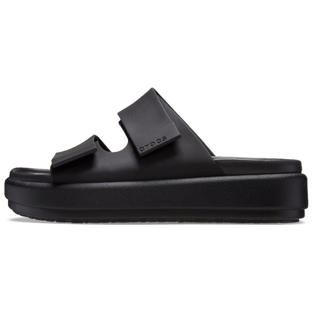Crocs Brooklyn Comfortable Versatile Non-Slip Slide Sandals Women Footwear Black 209586-060