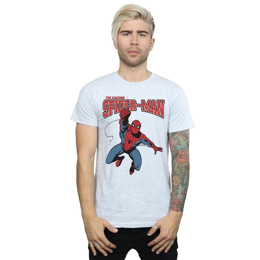Marvel Mens Spider-Man Leap T-Shirt