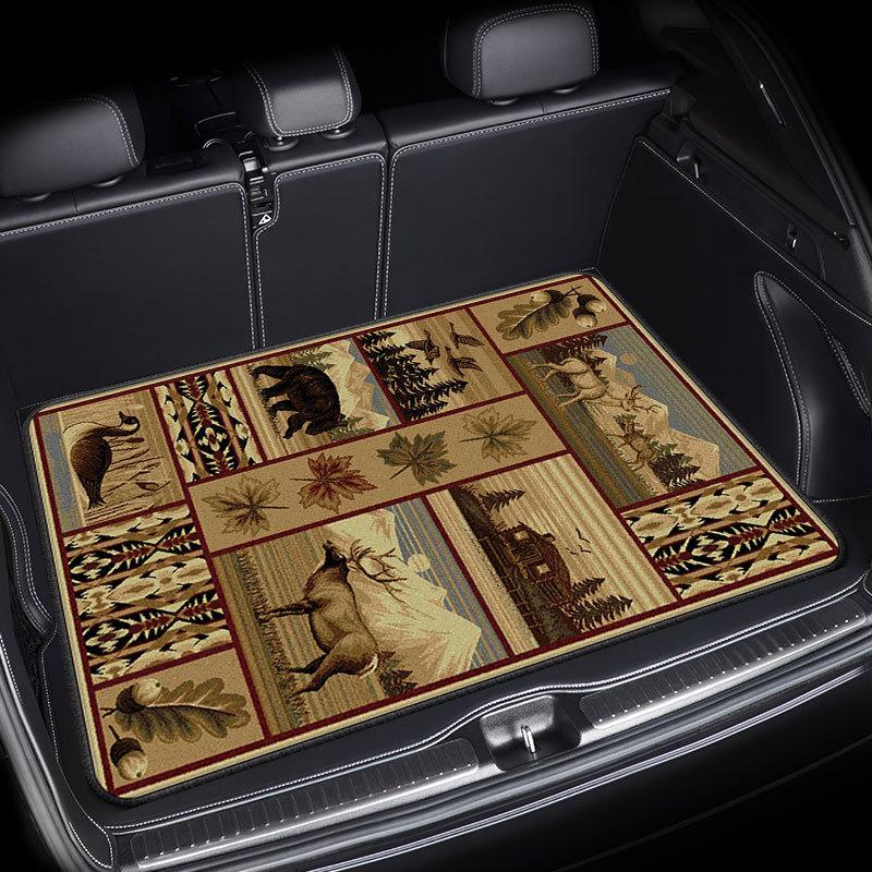 Автомобильный сверхпрочный коврик в багажник, пыленепроницаемый, водонепроницаемый, пылеотталкивающий, легко моющийся, прочный, нескользящий протектор заднего сиденья, пылезащитный чехол