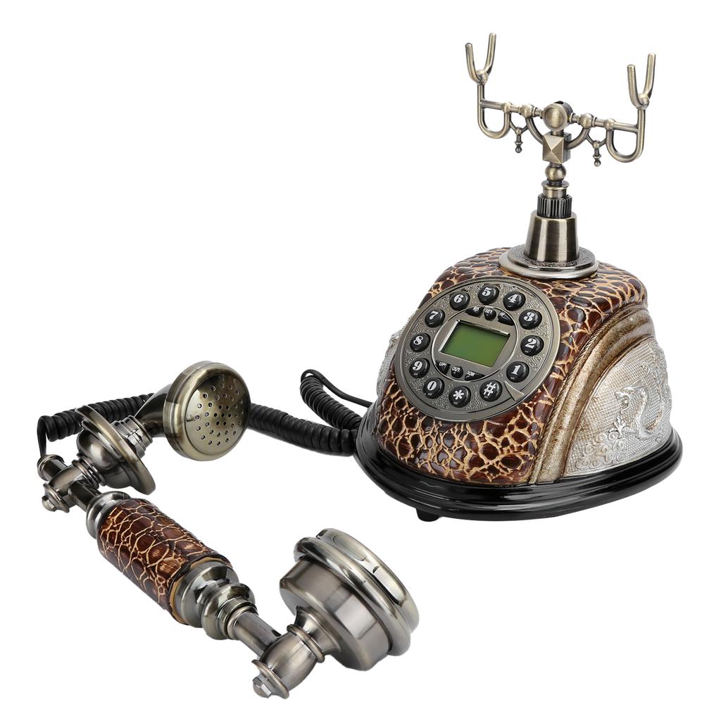 Ретро-стиль проводной стационарный настольный телефон с подсветкой домашний офис